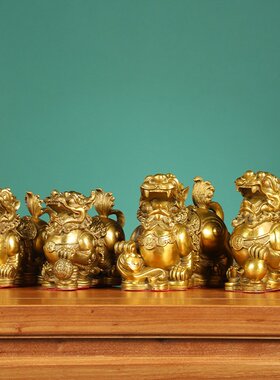 铜貔貅摆件金钱貔貅如意貔貅家居装饰公室摆放工艺品客厅办