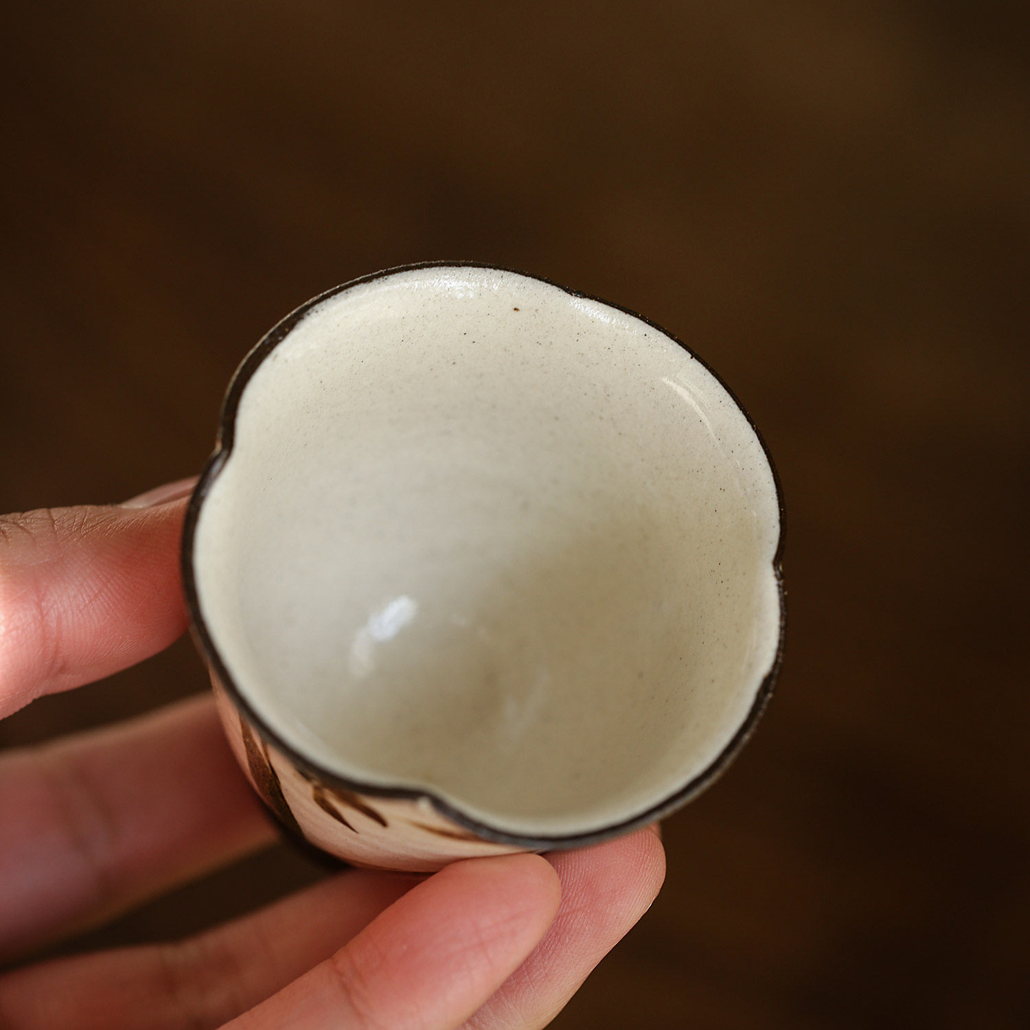 手绘花口陶泥主人杯单杯兰花复古茶杯功夫茶具杯子品茗杯陶瓷手工,淘宝优惠券,粉丝福利购,淘宝优惠卷