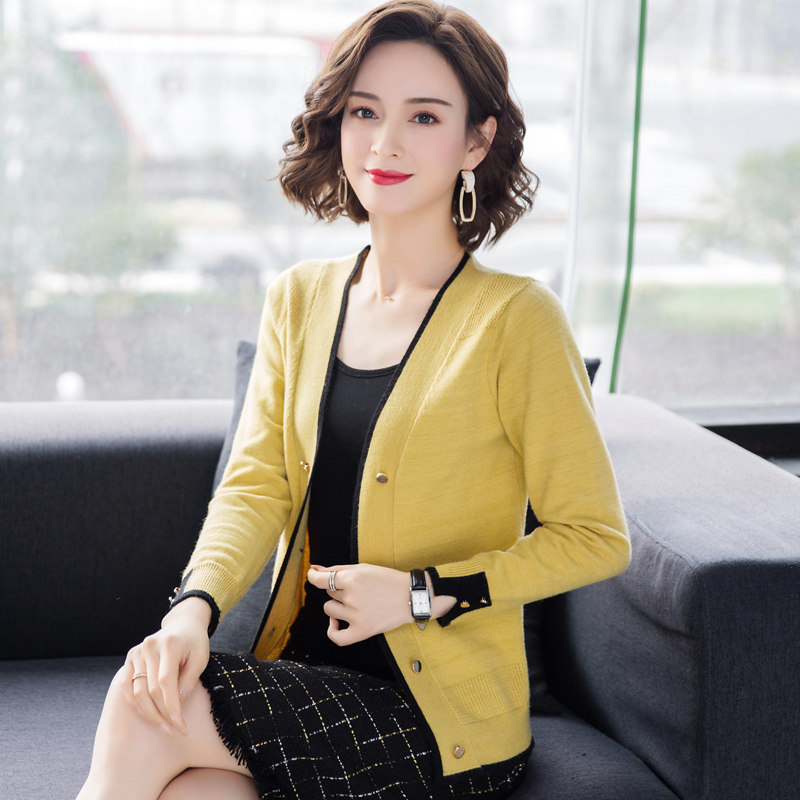 2020春秋新款针织短款修身披肩毛衣 如莉毛针织衫