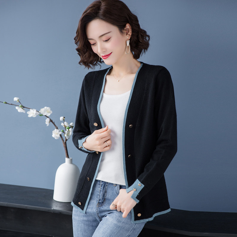 2020春秋新款针织短款修身披肩毛衣 如莉毛针织衫