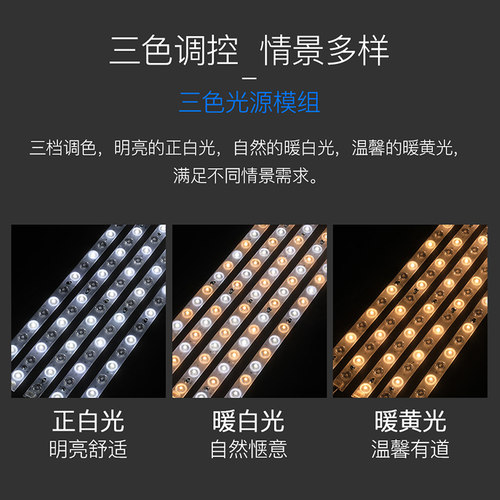雷士照明led吸顶灯条灯芯替换改造灯板灯带三色变光长条客厅家用 - 图2