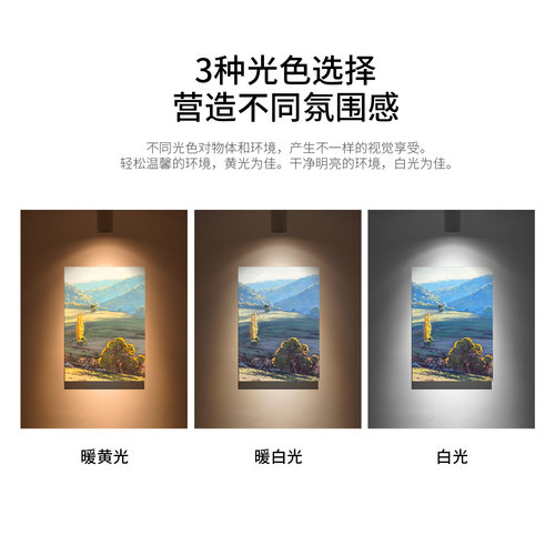 雷士照明LED轨道射灯服装店商用背景墙吸顶明装天花24瓦cob导轨灯 - 图2