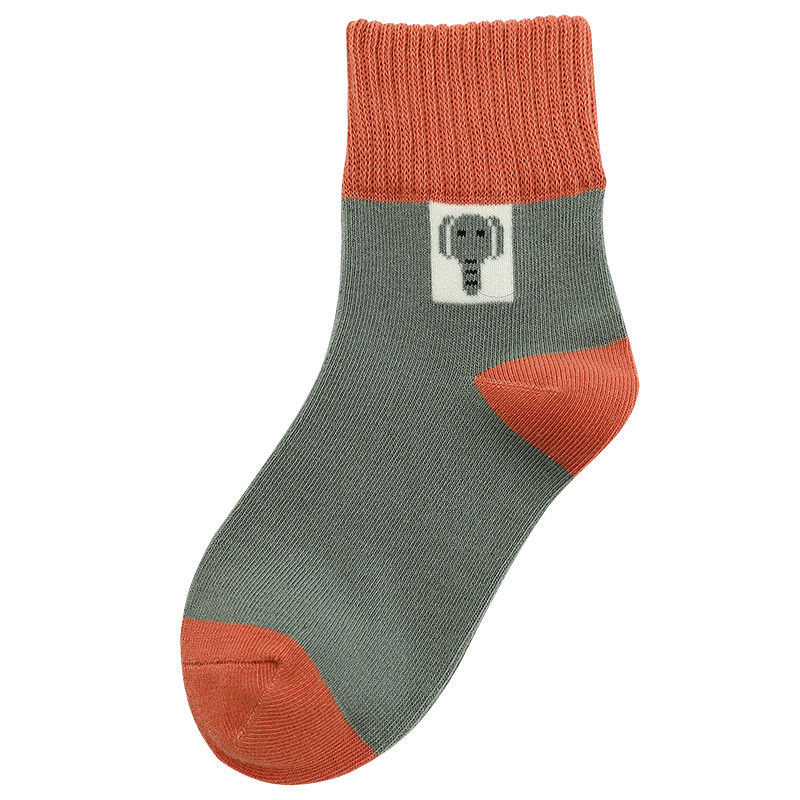 伽柏冬季ins运动风纯棉冬中筒袜 伽柏短袜/打底袜/丝袜/美腿袜