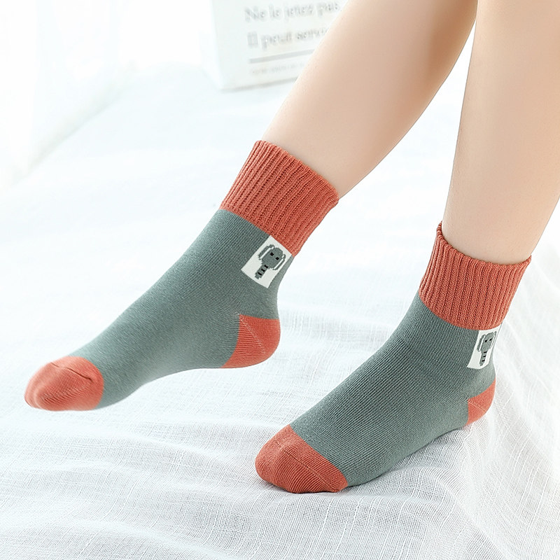 伽柏冬季ins运动风纯棉冬中筒袜 伽柏短袜/打底袜/丝袜/美腿袜