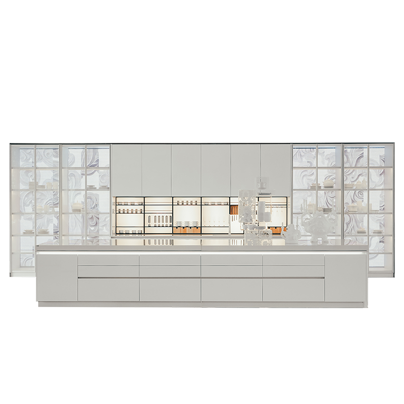 博洛尼全屋定制新品简约现代厨房开放岩板台面整体橱柜订金科莫 - 图3