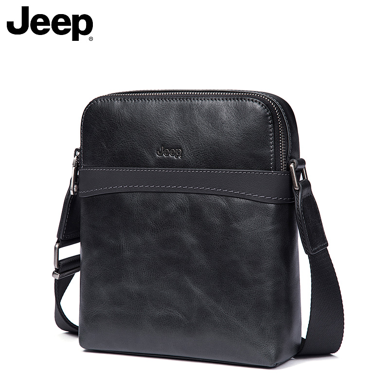 jeep单肩包真皮商务休闲男士包包 jeep箱包男士包袋