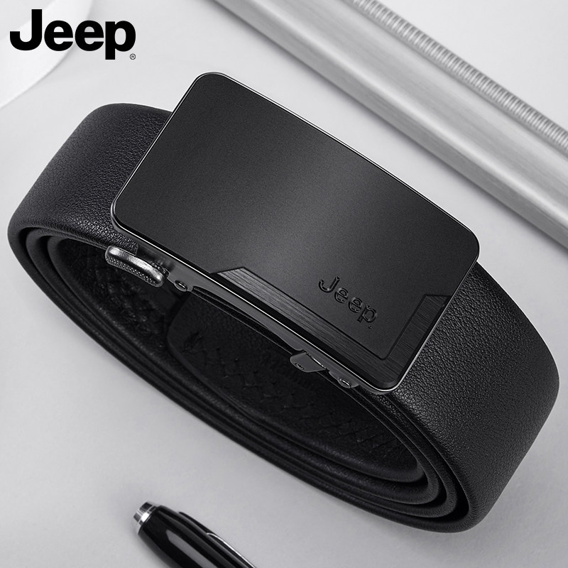 jeep男士新款真皮自动扣男款皮带 jeep箱包腰带/皮带/腰链