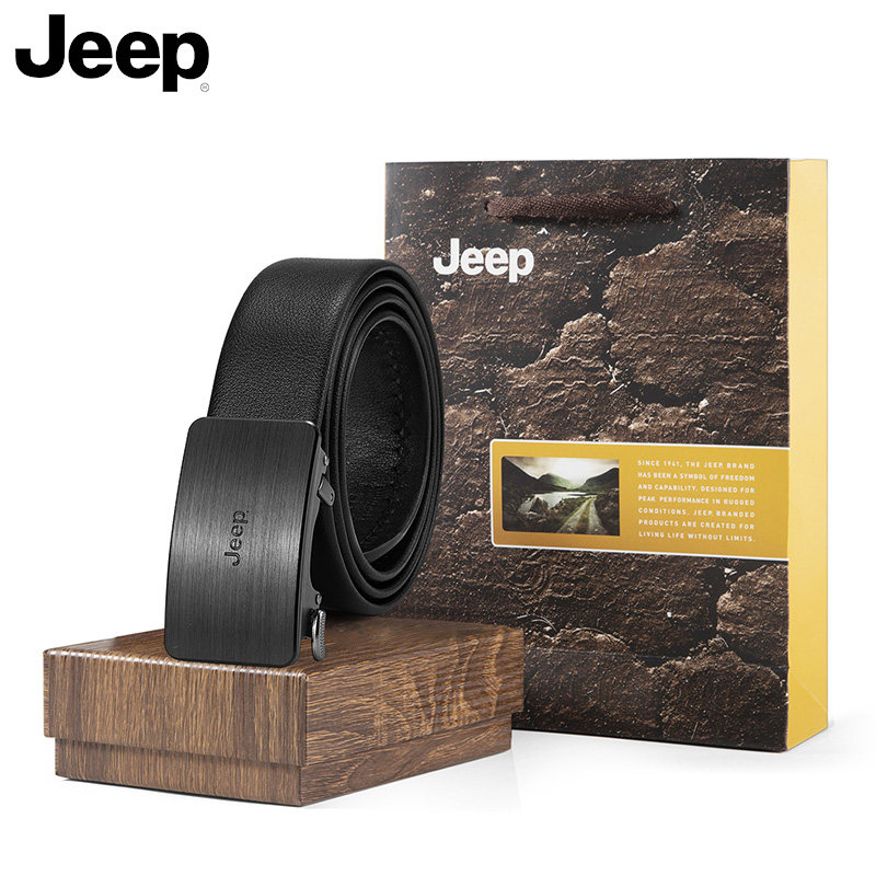 jeep真皮自动扣正品男士休闲潮皮带 jeep箱包腰带/皮带/腰链
