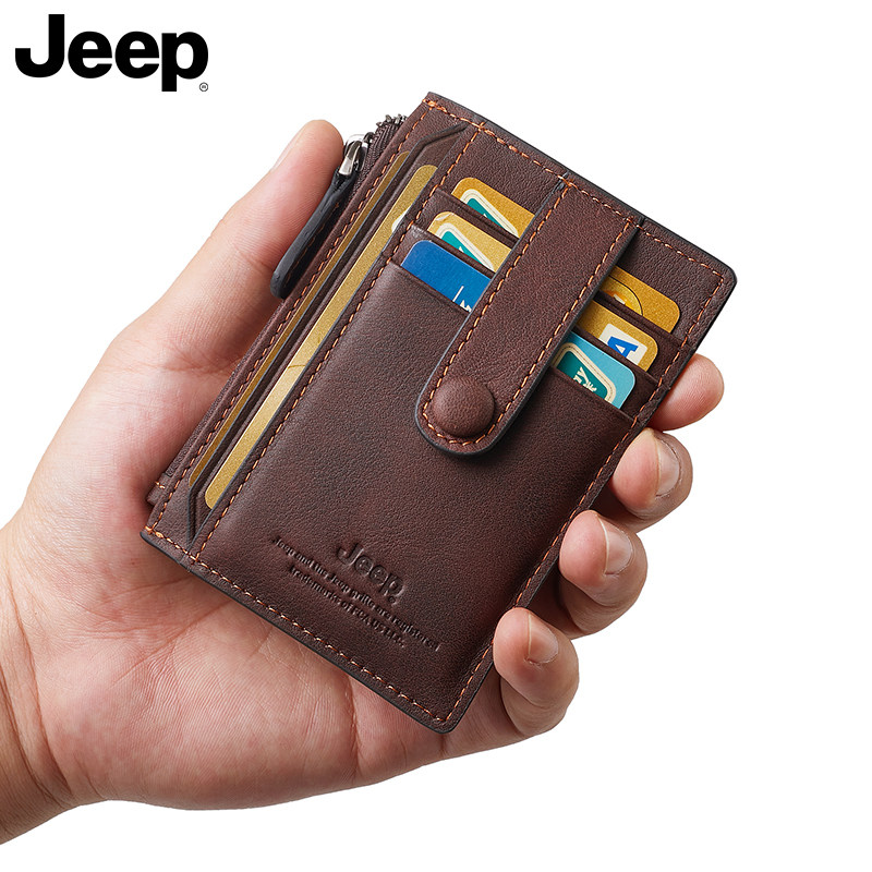 jeep男真皮超薄大容量多功能零钱包 jeep箱包卡包