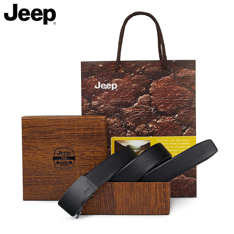 jeep男士新款真皮自动扣男款皮带 jeep箱包腰带/皮带/腰链