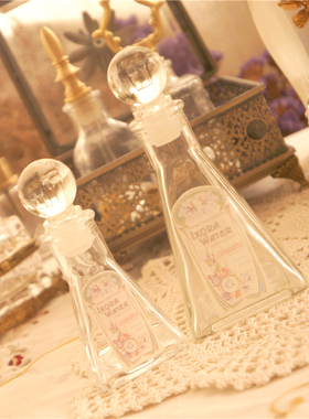 法式风古董标签水晶样板房香薰瓶