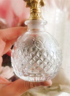 美优族法式风复古纯铜水晶香薰瓶