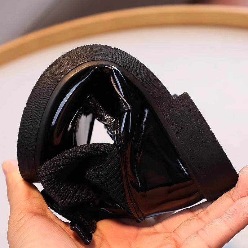 巴布豆女童靴子2025新款短靴秋冬款棉靴儿童鞋子加绒靴黑色袜子鞋,淘宝优惠券,粉丝福利购,淘宝优惠卷