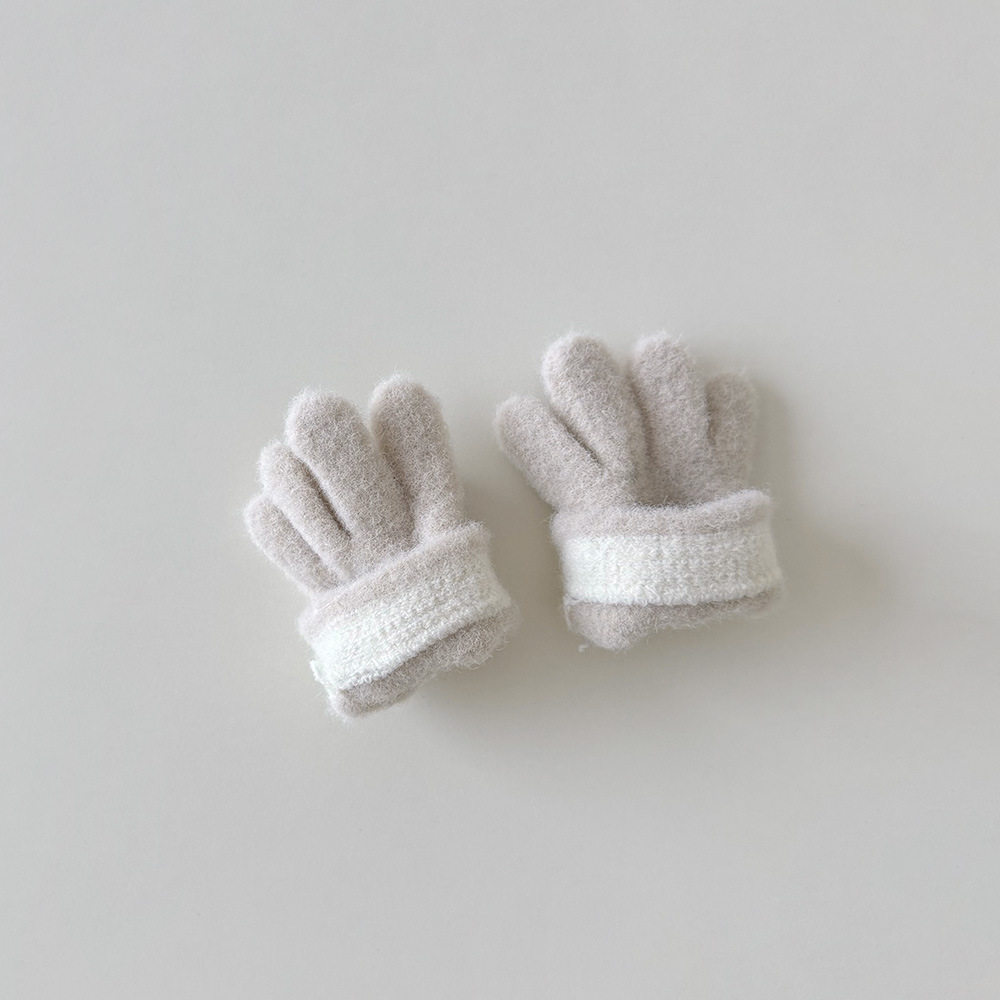 儿童帽子秋冬2025新款可爱小熊男童女童五指手套宝宝防寒保暖分指,淘宝优惠券,粉丝福利购,淘宝优惠卷