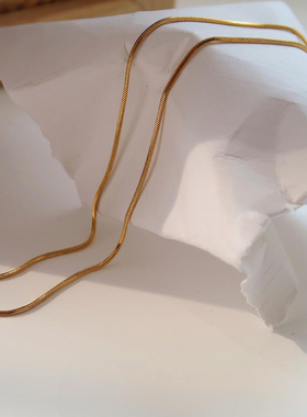 钛钢不掉色蛇骨链高级感可缠绕