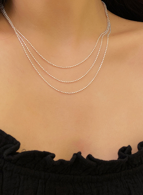 轻奢设计叠戴高级感项链GWE纯银