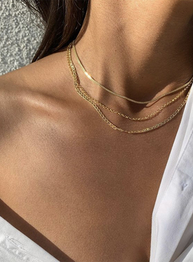 gwe项链ins猪鼻链嘻哈一字情侣