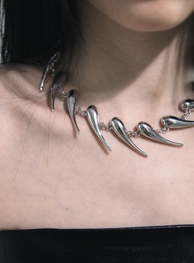 新款银色百搭嘻哈男女情侣项链