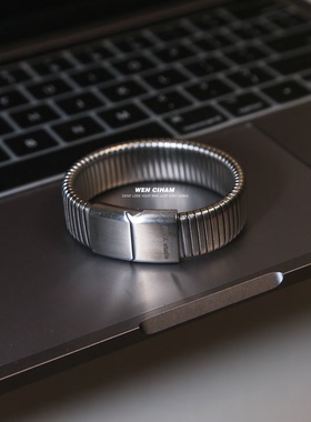 手链复古银色未来机械钢带潮流