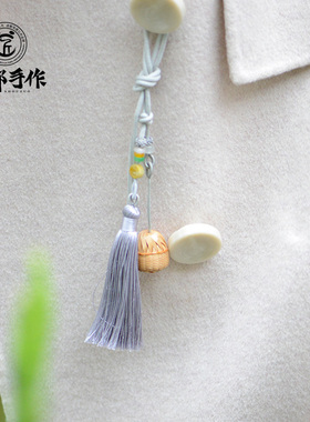 成都手作非遗竹编毛衣链挂饰