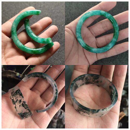 玉镯修复修补断玉器吊坠裂翡翠玉石镯子描金镶嵌裂纹手镯修复无痕 - 图0