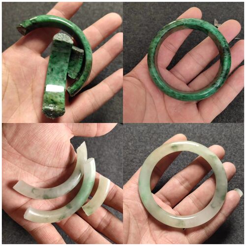 玉镯修复修补断玉器吊坠裂翡翠玉石镯子描金镶嵌裂纹手镯修复无痕 - 图2