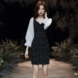 Короткое вечернее платье, премиум класс, по фигуре, французский стиль, подходит для подростков