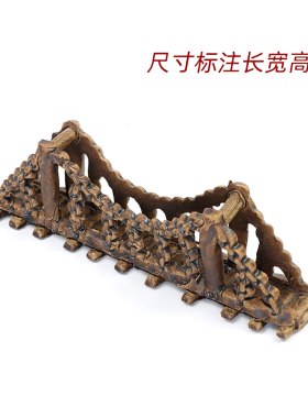 陶瓷摆件桥庭院假山无毒无味