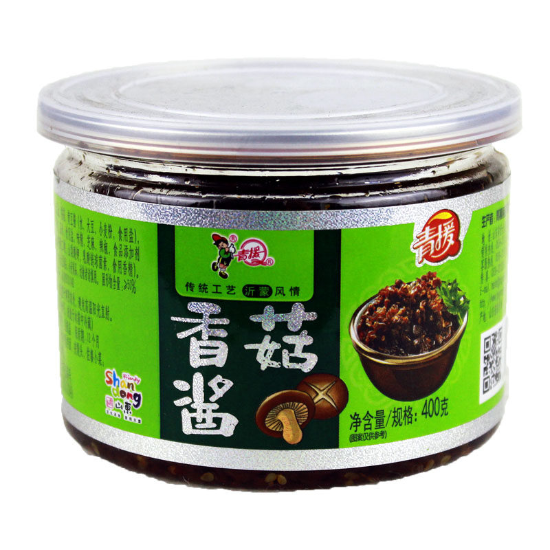 山东临沂沂蒙山特产 沂水青援食品 青援香菇酱辣椒酱下饭菜 400g