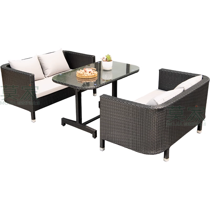 莫家户外沙发卡座套装组合庭院花园休闲家具藤编藤椅室外藤沙发,淘宝优惠券,粉丝福利购,淘宝优惠卷