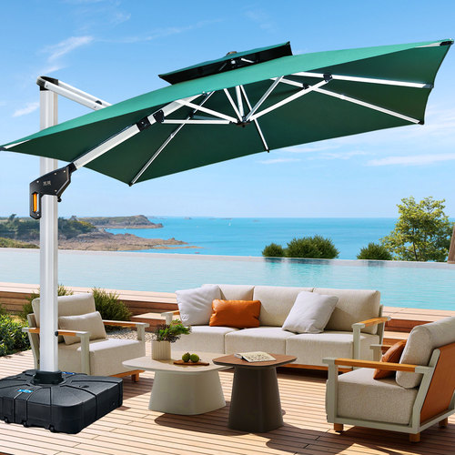 莫家户外遮阳伞庭院伞商用大太阳伞室外罗马伞别墅花园摆摊户外伞 - 图2