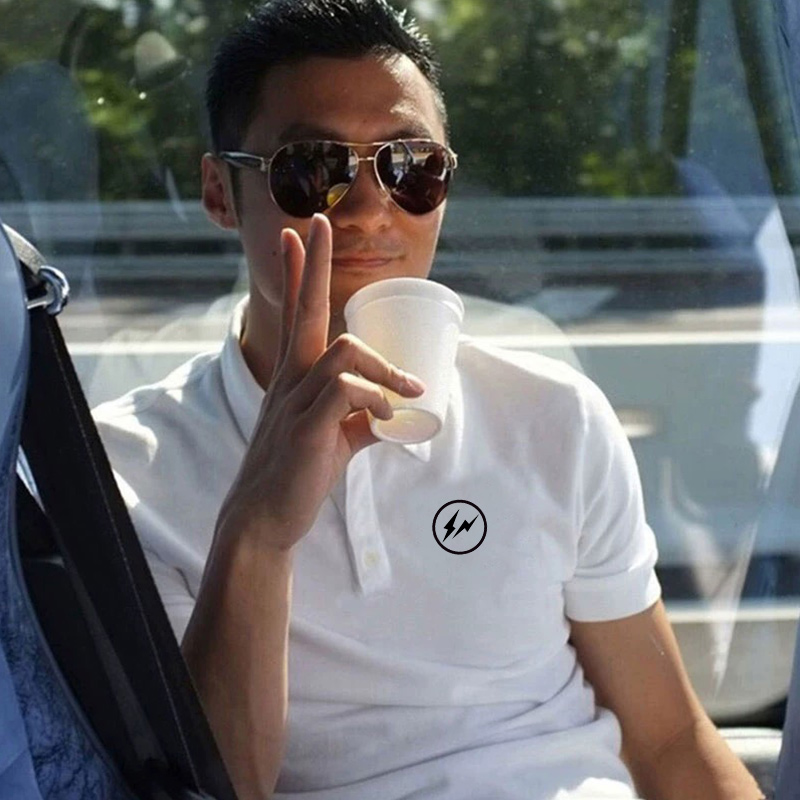 潮统旗舰店POLO衫男短袖夏季潮牌T恤男士半袖打底衫港风ins百搭休闲翻领体恤0