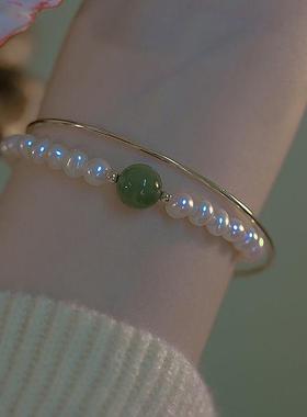 新款青黛珍珠手链高级感