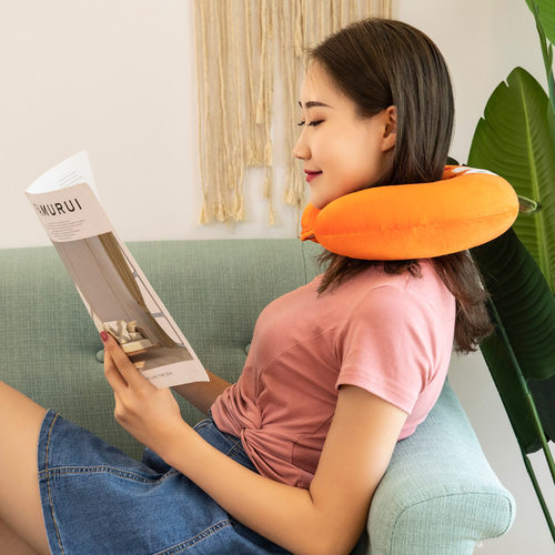 u型枕护颈枕可爱护脖颈枕旅行枕脖子靠枕办公室学生睡觉u形枕 - 图0