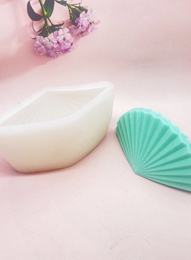 diy蜡烛可爱自制韩式硅胶模贝壳