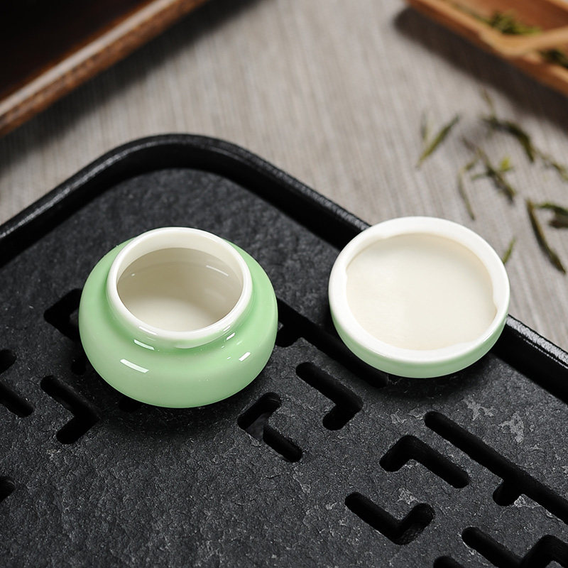 陶瓷迷你小号粉底盒中药粉药膏密封瓶胭脂面霜膏方分装瓶定制LOGO,淘宝优惠券,粉丝福利购,淘宝优惠卷