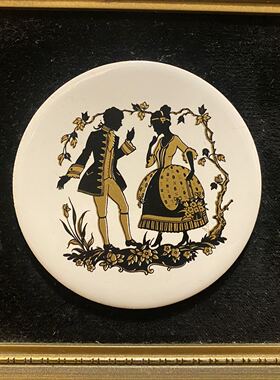 Staffordshire 斯塔福德 英国中古瓷版画 西洋人物摆件瓷片赏画