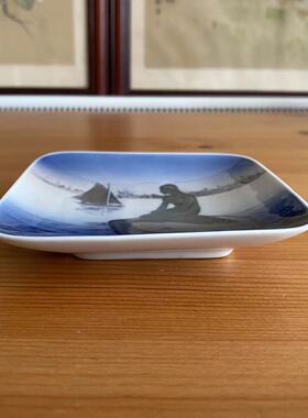 Royal Copenhagen 皇家哥本哈根 小美人鱼雕塑收藏盘 丹麦装饰碟