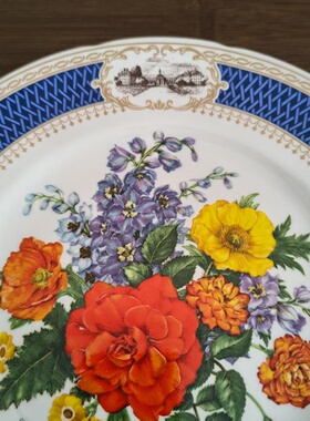Wedgwood 韦奇伍德 1983年 切尔西花展年度收藏盘 生日礼品纪念碟