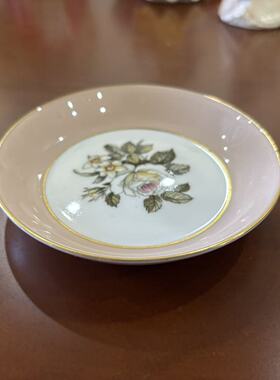 Royal Worcester 皇家伍斯特 英国骨瓷中古花卉装饰收藏盘 首饰碟