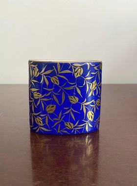 Thomas 托马斯德国巴伐利亚瓷器中古瓷盒 收藏描金牙签罐装饰摆件