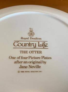 Royal Doulton 皇家道尔顿 Country Life 动物系列收藏盘 纪念碟