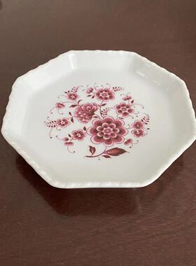 FURSTENBERG 弗斯滕伯格 德国中古八角花卉盘 珠宝首饰碟 装饰盘