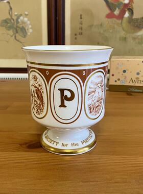 COALPORT 科尔波特 RSPB皇家鸟类保护协会 限量收藏 描金花瓶瓷杯