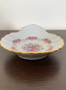 Limoges 法国利摩日 摆件描金小碟 西洋收藏瓷器 冰淇淋盘 瓷盘