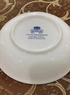 AYNSLEY 安兹丽 英国骨瓷小甜心圆碟 Little Sweetheart 首饰盘瓷