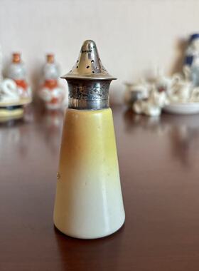 Carlton China 英国卡尔顿瓷厂 百年古董调料瓶 手绘装饰瓷器摆件