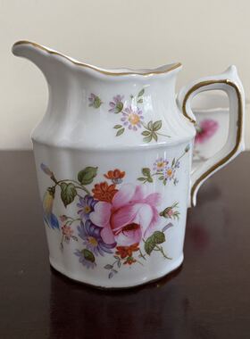 Royal Crown Derby 皇家皇冠德比英国德贝之花糖碗奶杯二件套瓷器