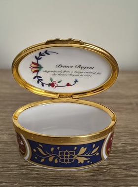 Royal Worcester 皇家伍斯特 1989年 珍藏系列复刻摄政王子首饰盒