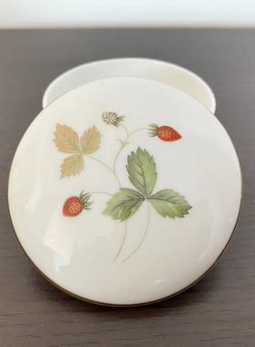 Wedgwood 韦奇伍德 Wild Strawberry 野草莓首饰盒 英国装饰瓷罐